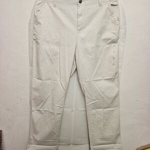 Old Navy Women's Cream Straight Leg Pants